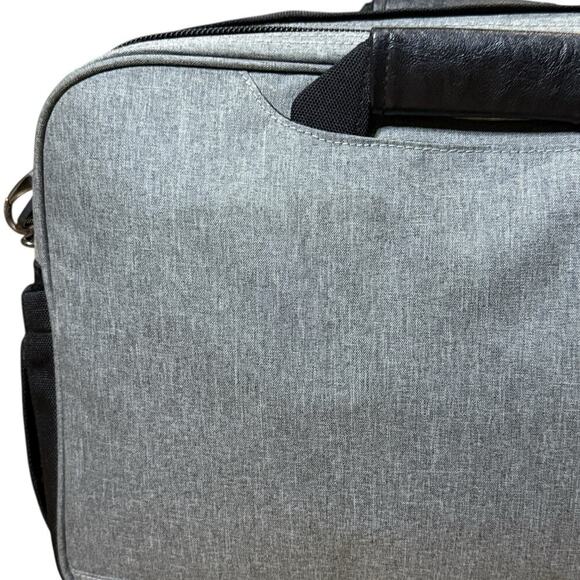 Travis Mathew Tag Messenger Bag Laptop Notebook Tote Briefcase Sleeve Gray - Picture 7 of 16